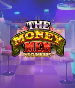 Experience the dynamic world of The Money Men Megaways slot by Pragmatic Play, featuring a bold logo with sparkling stars set against a luxurious background. This graphic captures the glamour and excitement of high-stakes gambling with its stunning ambiance and design. Perfect for casino enthusiasts seeking Vegas-style excitement. 