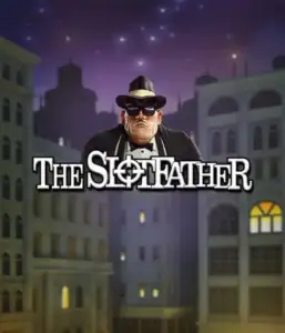 Step into the shadowy realm of The Slotfather slot by Betsoft, featuring a commanding mafia boss standing against a mysterious cityscape. This graphic evokes the dramatic atmosphere of the mob life, with the boss dressed in a sharp black suit and hat. Perfect for lovers of gangster-themed games, providing a gripping gaming experience. 