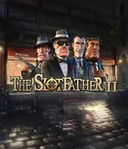 Step into the nefarious world of The Slotfather 2 slot by Betsoft, featuring four iconic mafia characters against a shadow-lit urban backdrop. This image portrays the gritty essence of the mobster lifestyle with its detailed character design and ominous setting. Ideal for lovers of gangster-themed games, promising a captivating gaming experience. 