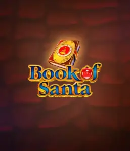 Celebrate the joyous spirit with the Book of Santa game by Endorphina, highlighting an elegant golden book decorated with Santa's iconic image. This graphic captures the magic and mystery of Christmas, set against a warm red background. Perfect for those who love Christmas-themed slots, delivering a delightful gaming experience. 